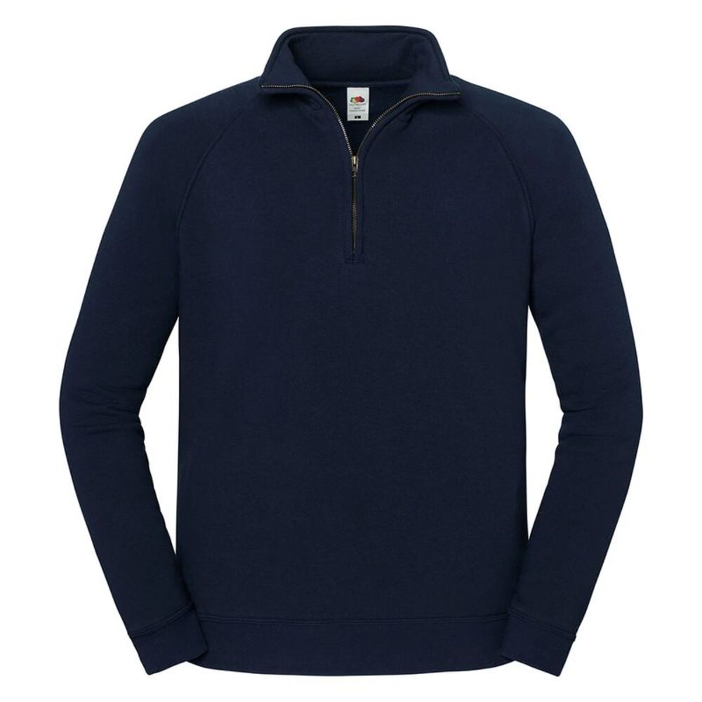 Fruit of the Loom Mens Iconic Half Zip Sweatshirt / Deep Navy